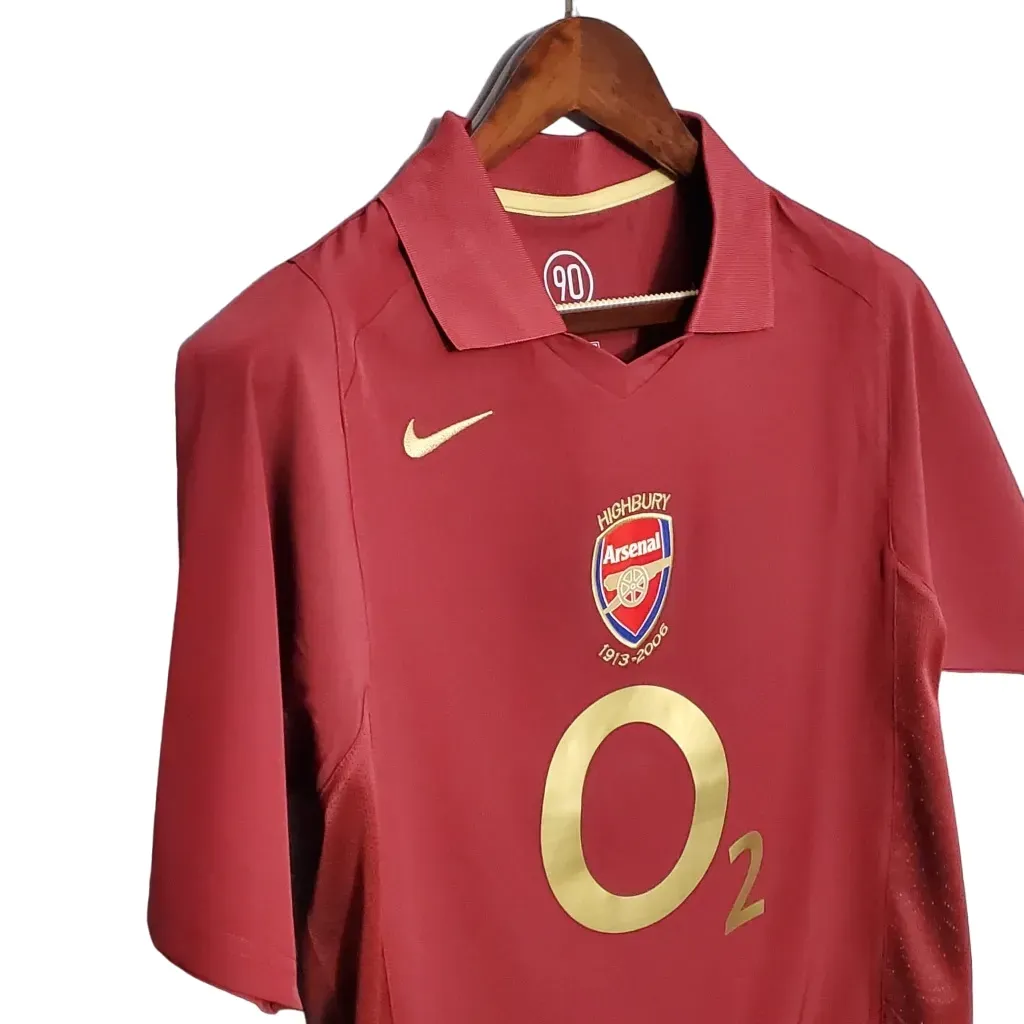 Camiseta Arsenal Fc 2005 06 Retro Local Roja