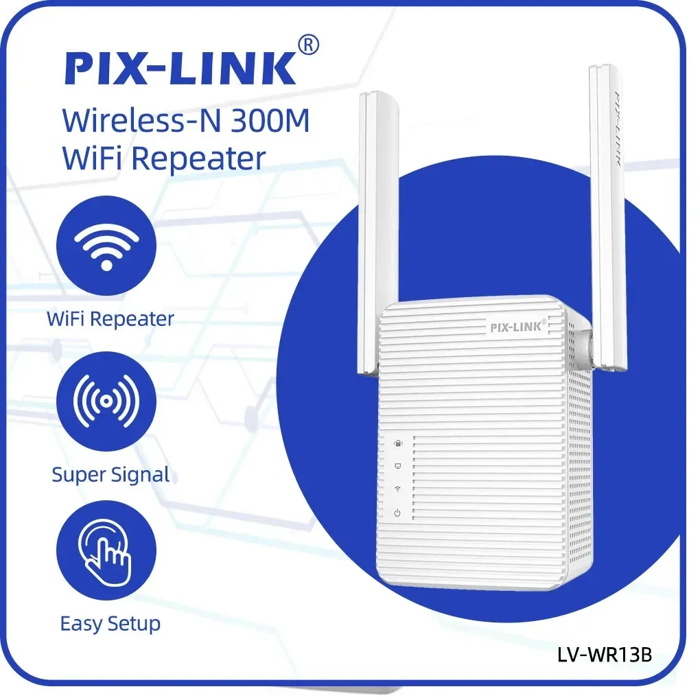 Pix Link Repetidor Wifi Inalámbrico Amplificador Largo Alcance 300m