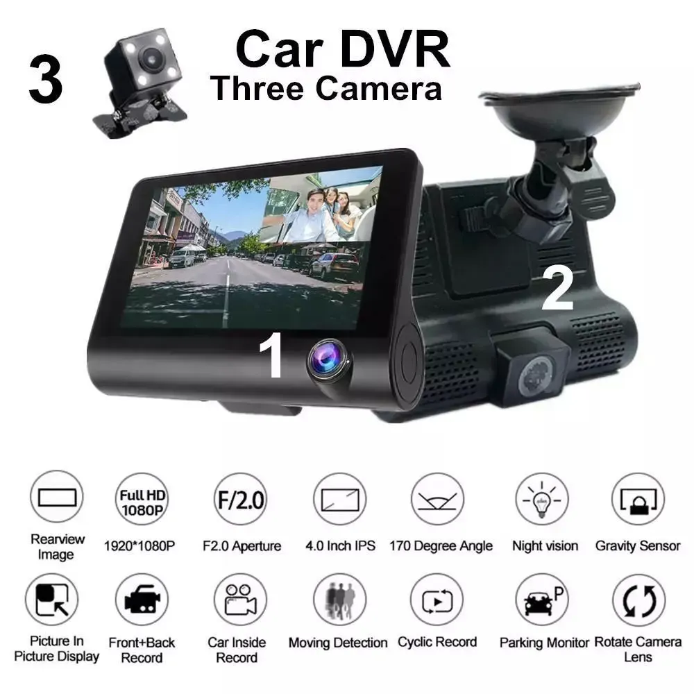 Video Cardvr De Seguridad Para Carro Full Hd 1080p