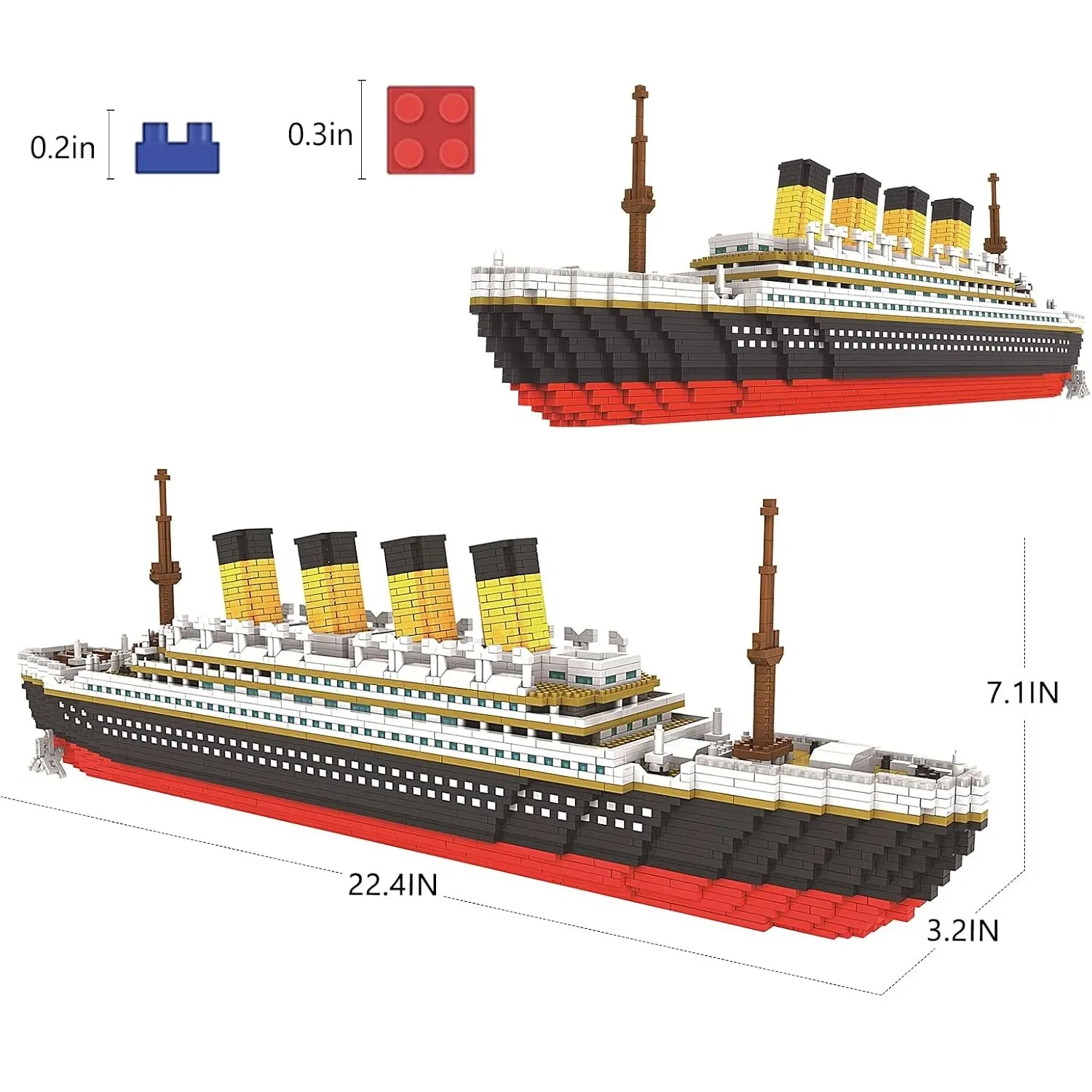 Lego Titanic Bloque De Construcción Modelo De Barco 3800 Piezas