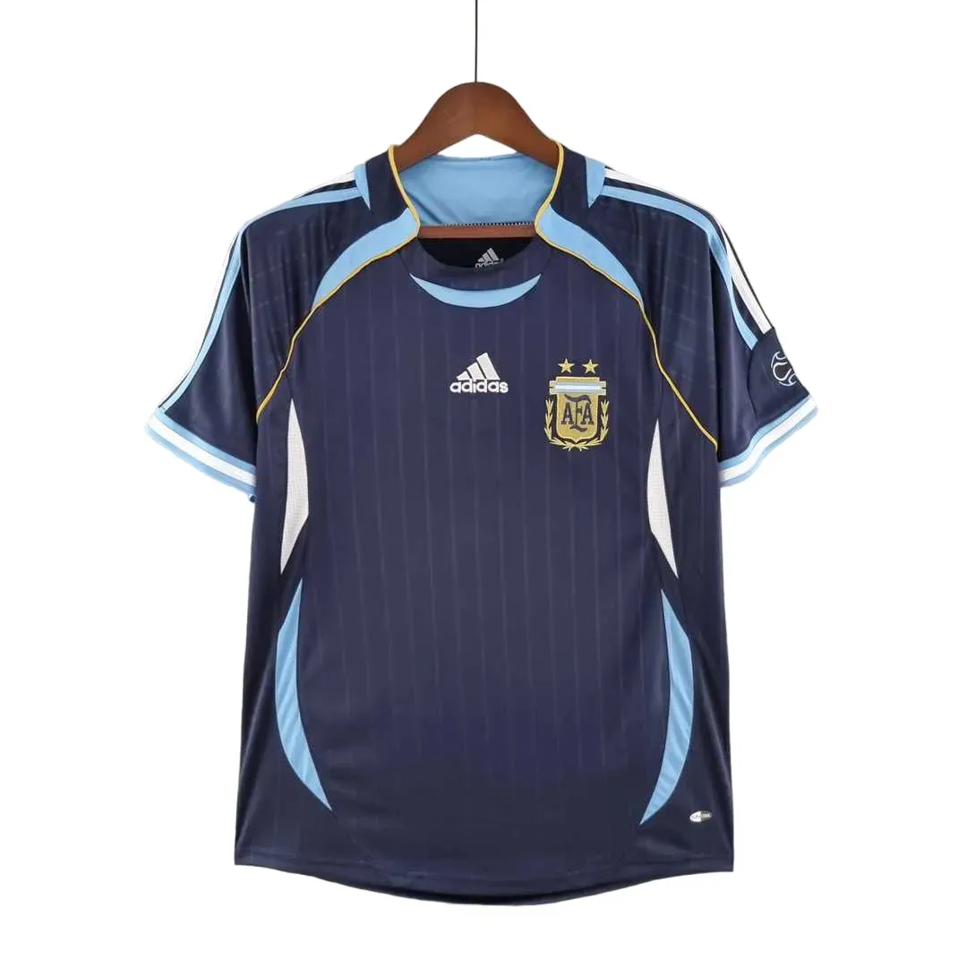 Camiseta De Fútbol Retro De Argentina 2006 Visitante