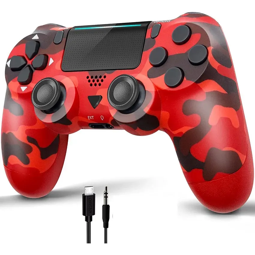 Control Para Play 4 Dual Shock Ps4 Edicion Limitada Camuflado Rojo