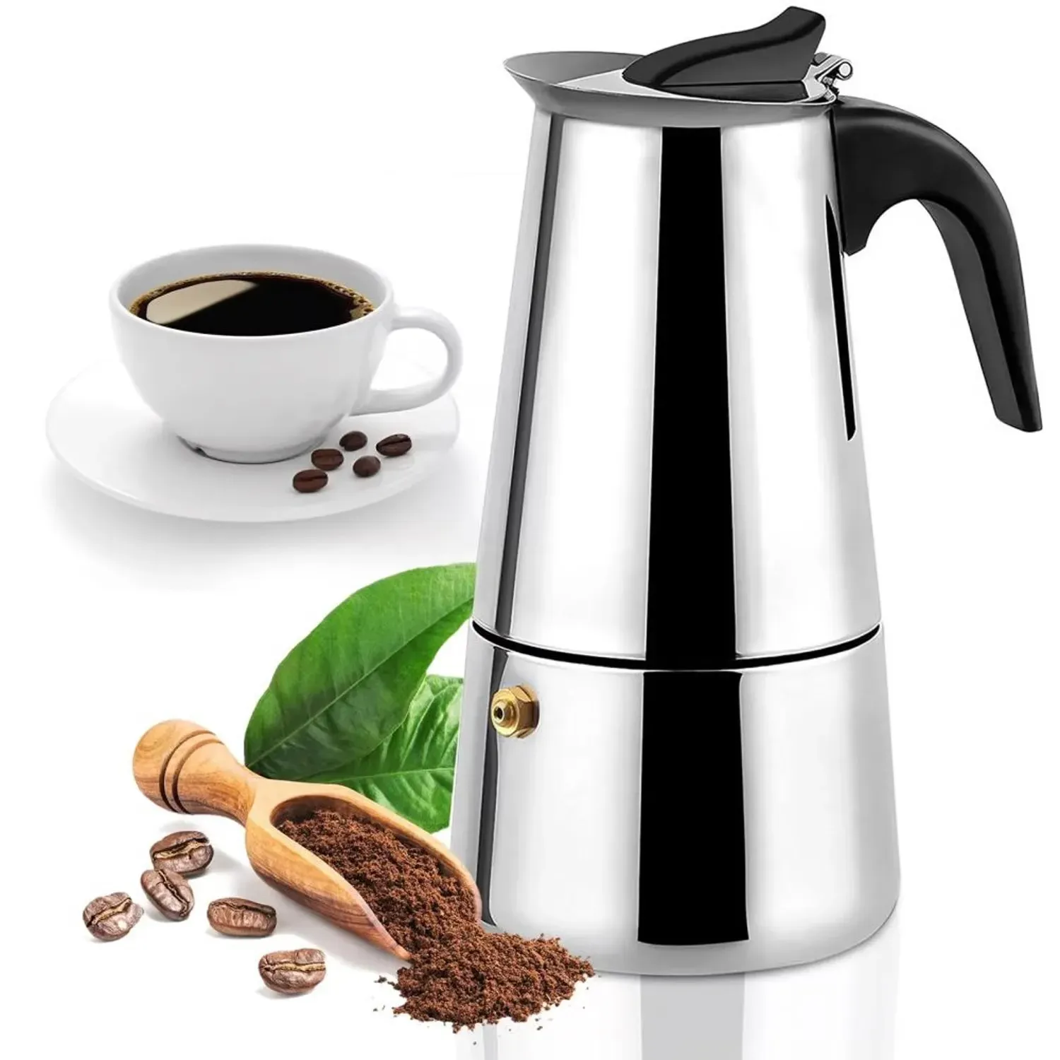 Cafetera Expresso Para Estufa Olla Moka De 9 Tazas Cafetera Italiana