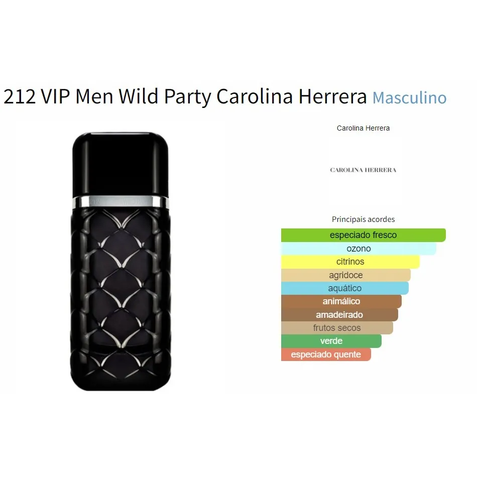 Perfume 212 VIP Men Wild Party Carolina Herrera