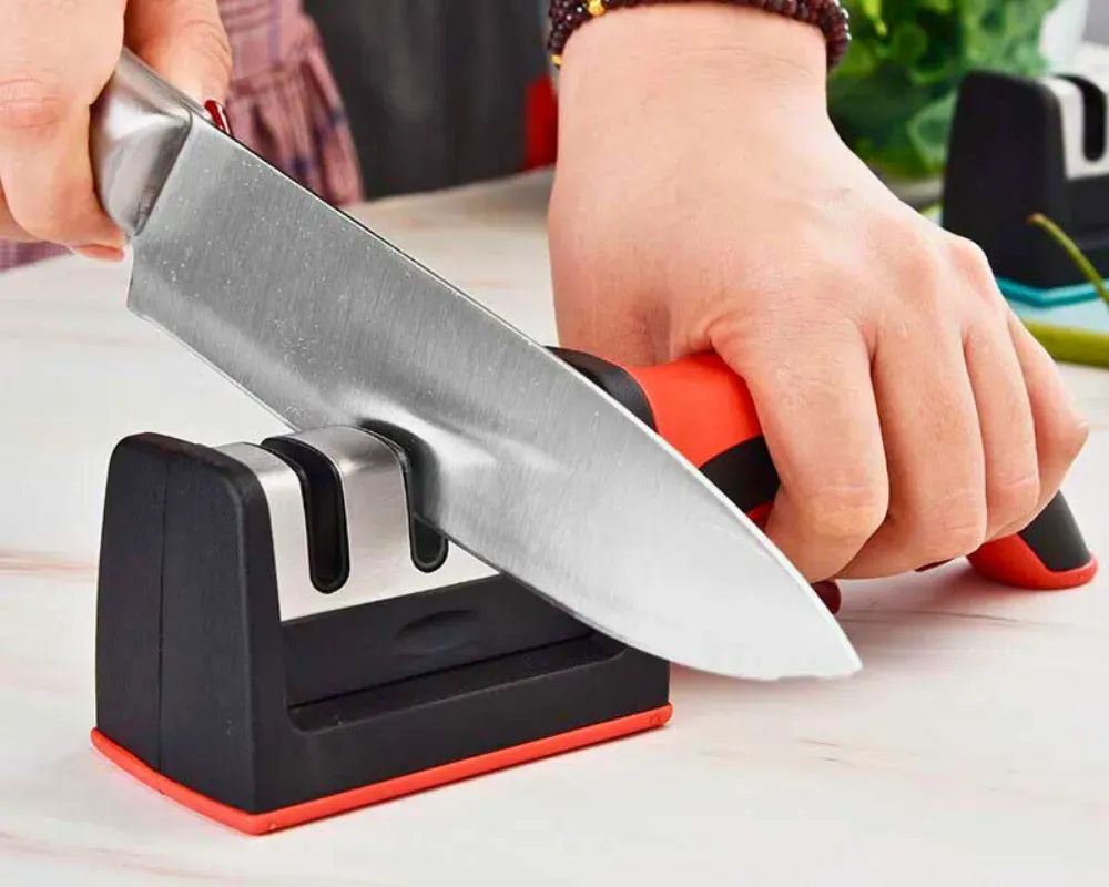 Afilador Cuchillo Tijeras Para Cocina Con Filos Portátil