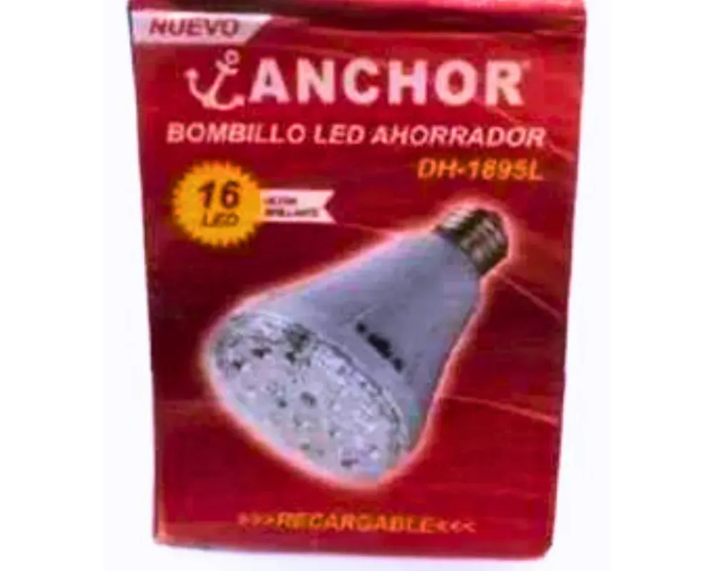 Bombillo Led Ahorrador Reflector 16 Led Recargable