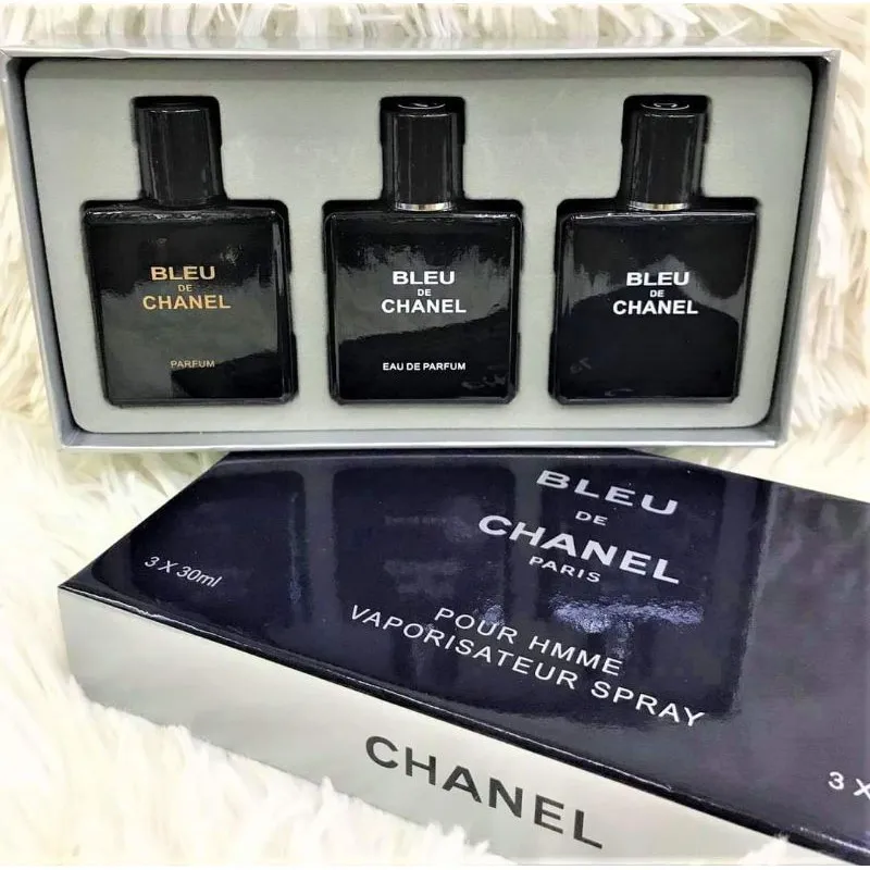 Perfume Combo X3 Bleu De Chanel  Para Hombre