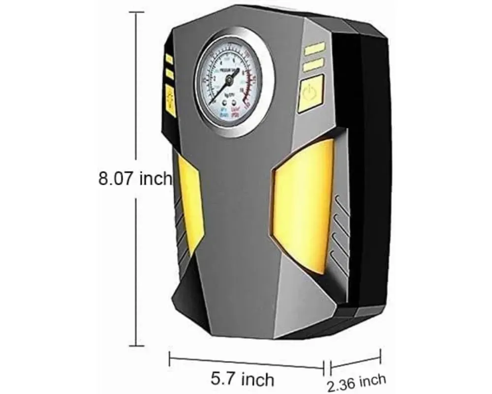 Compresor De Aire Carro Inflador Llantas Neumáticos Portátil