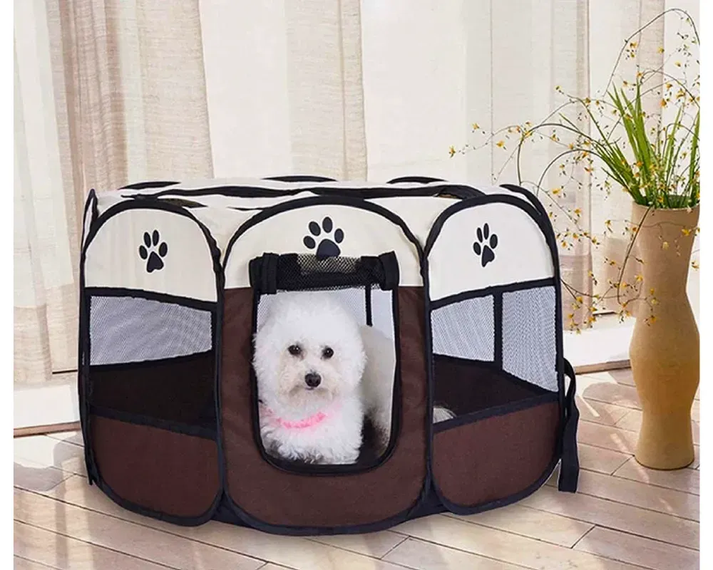 Corral Octagonal Plegable Para Mascotas