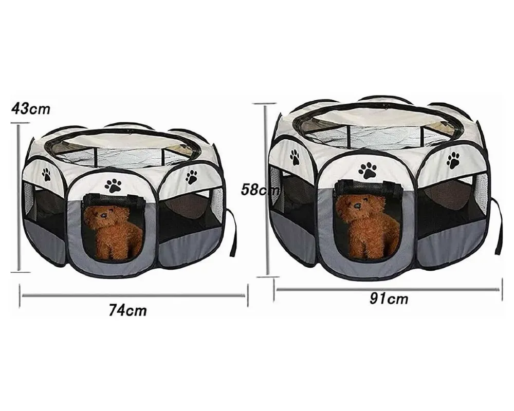 Corral Octagonal Plegable Para Mascotas