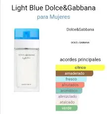 Perfume Light Blue Dolce&Gabbana Para Mujeres