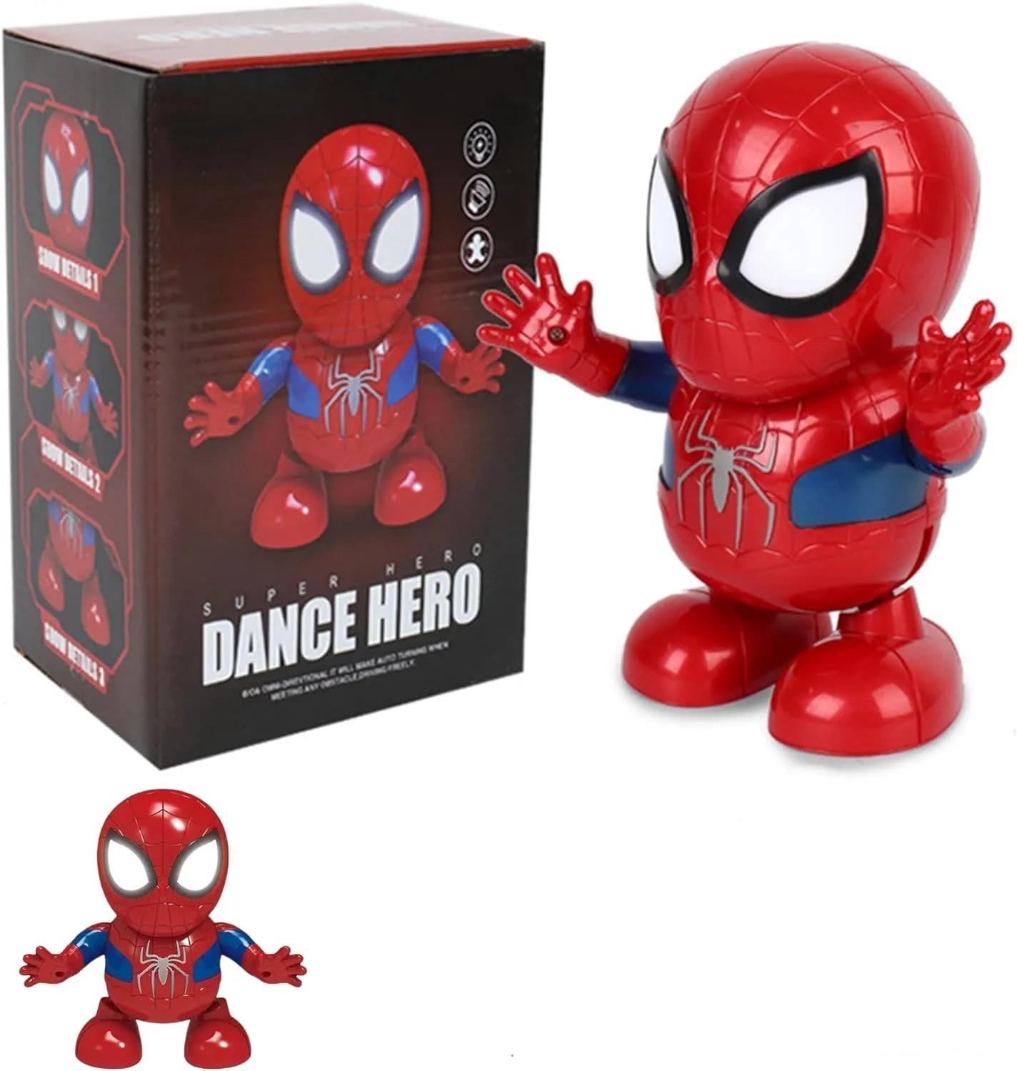 Robot Juguete Bailarín Dance Hero Spiderman Con Luz Y Sonido