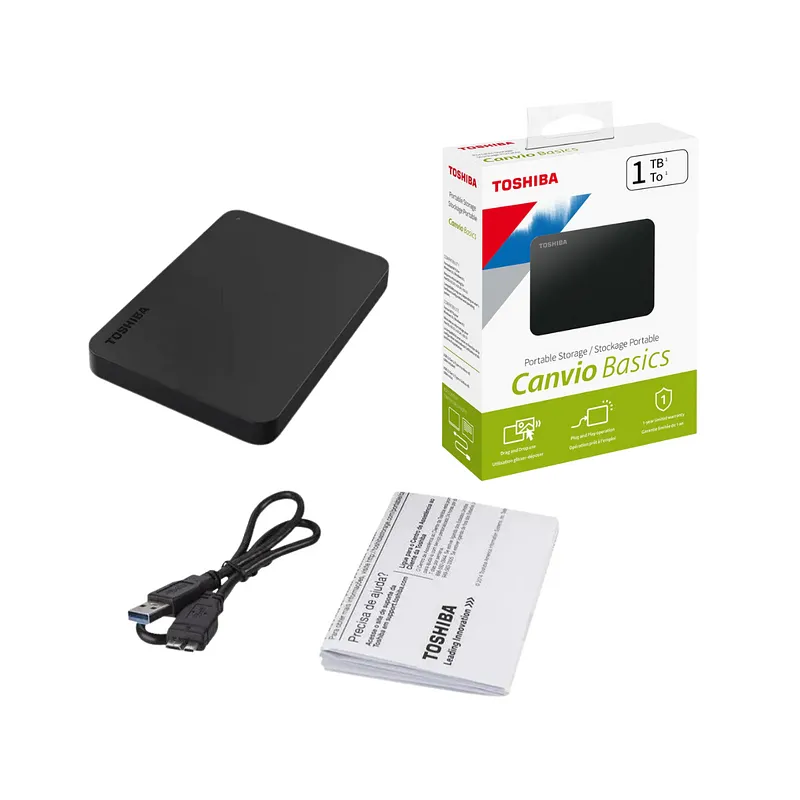 Disco Duro Externo Toshiba 1 Tb Canvio Basics 3.0