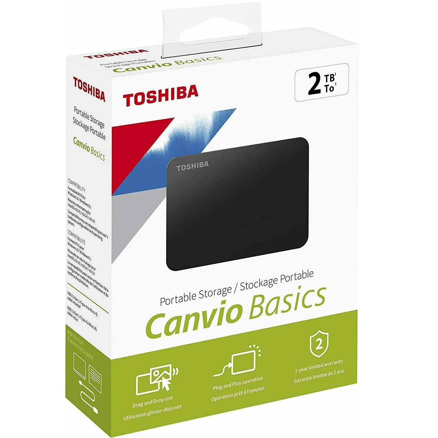 Disco Duro Externo Toshiba 2TB Canvio Basics 3.0