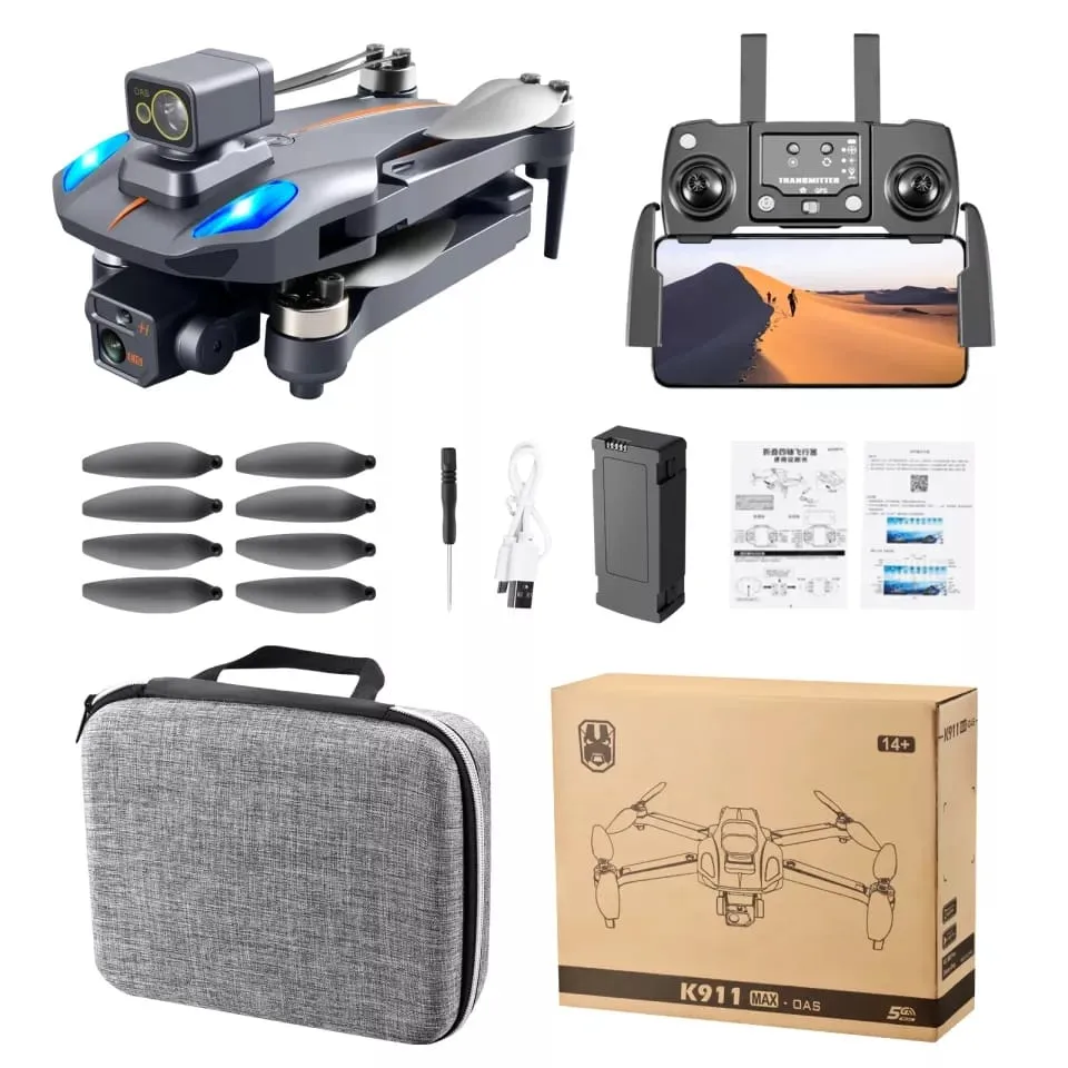 Drone Profesional GPS K911 MAX Wifi 5G Camara Dual 4K