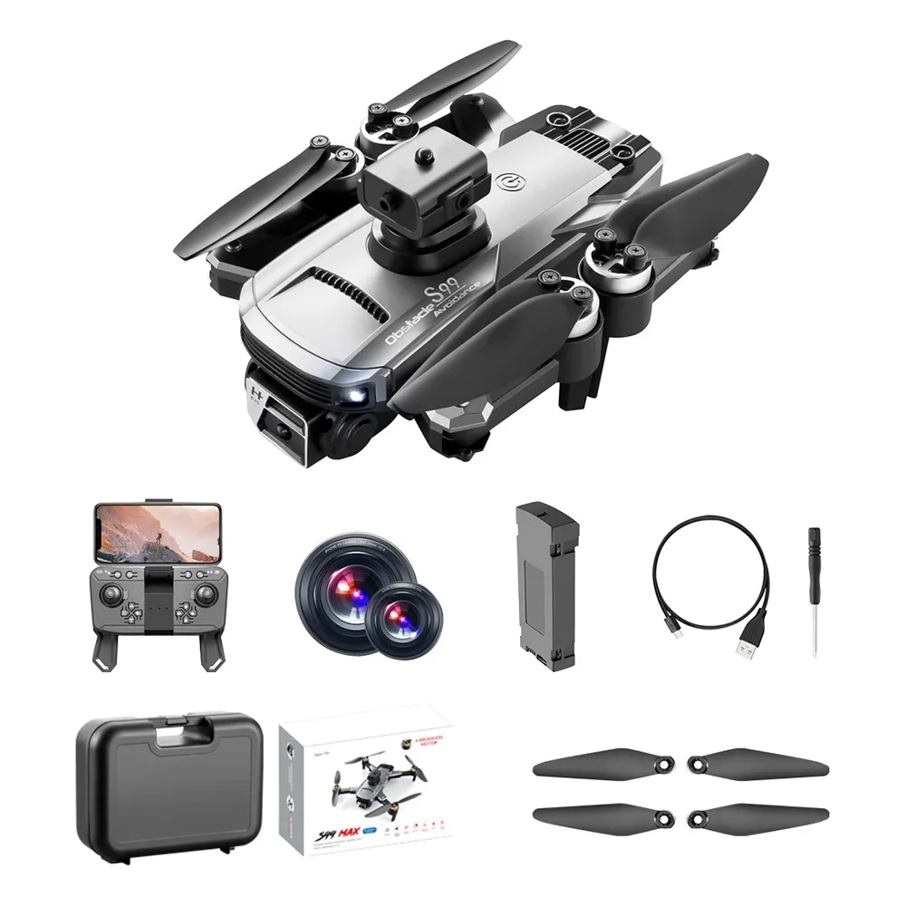 Dron S99 Max Profesional Camara Robotica Dual 480p Sensor Obstaculos