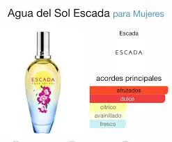 Perfume Agua Del Sol Escada Para Mujeres