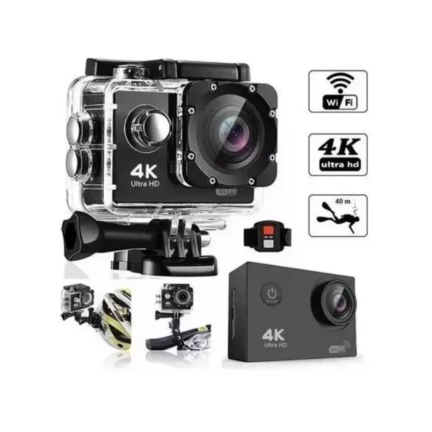 Camara Go Pro 4k Wifi + Control Remoto y Accesorios