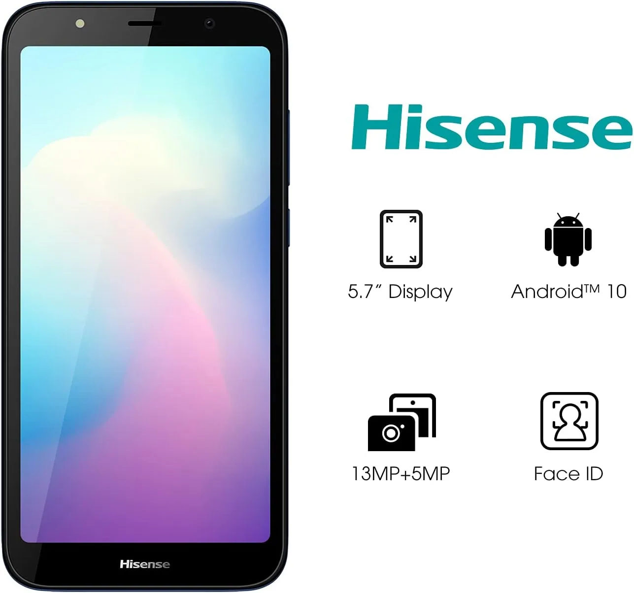 Celular Hisense E20 Dual SIM 16 GB azul 2 GB RAM con Face ID