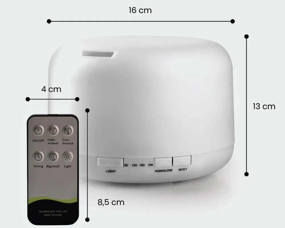 Difusor De Aromaterapia Humidificador Ultrasónico