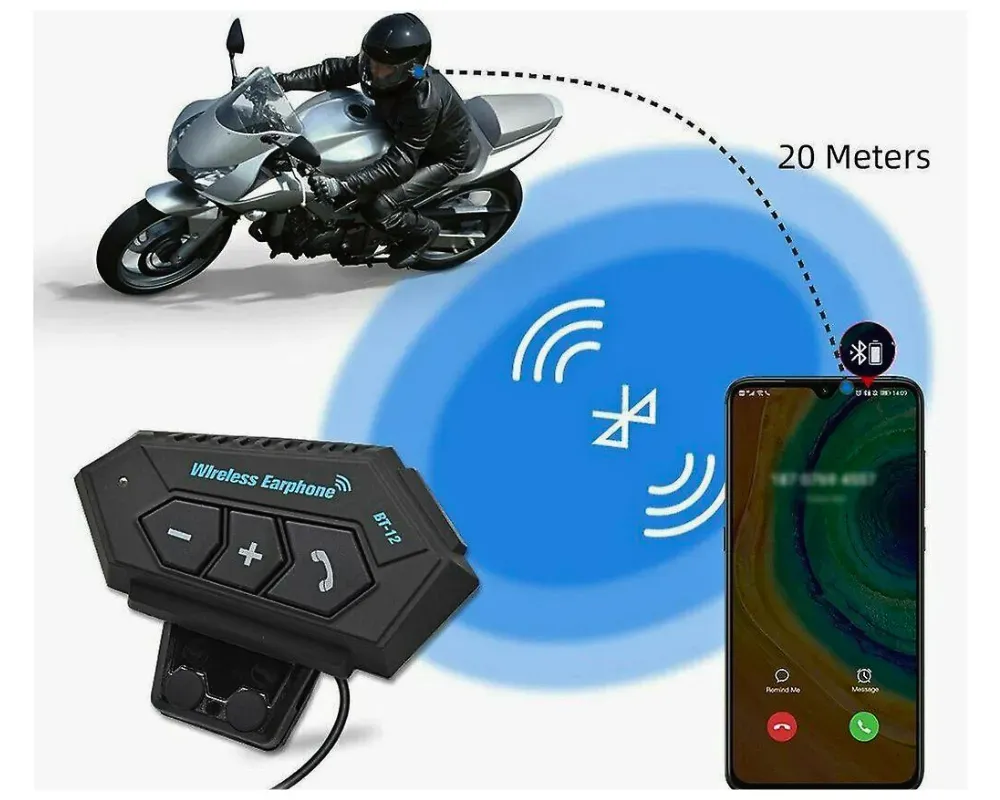 Intercomunicador De Cascos Vía Bluetooth