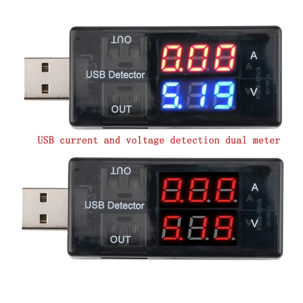 Detector De Carga De Voltaje De Corriente De Puerto Usb Dual