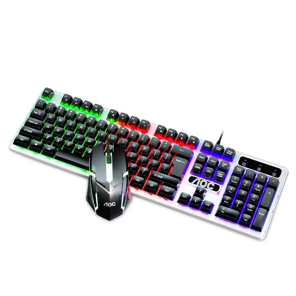 Kit Gaming Mouse y Teclado Alámbrico Rgb Iconic