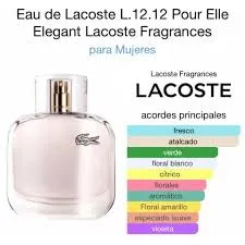 Perfume Eau De Lacoste L.12.12 Pour Elle Elegant Lacoste Fragrances Para Mujeres