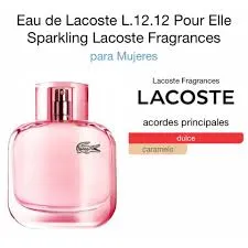 Perfume Eau De Lacoste L.12.12 Pour Elle Sparkling Lacoste Fragrances Para Mujeres