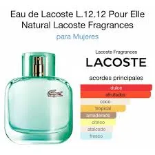 Perfume Eau De Lacoste L.12.12 Pour Elle Natural Lacoste Fragrances Para Mujeres