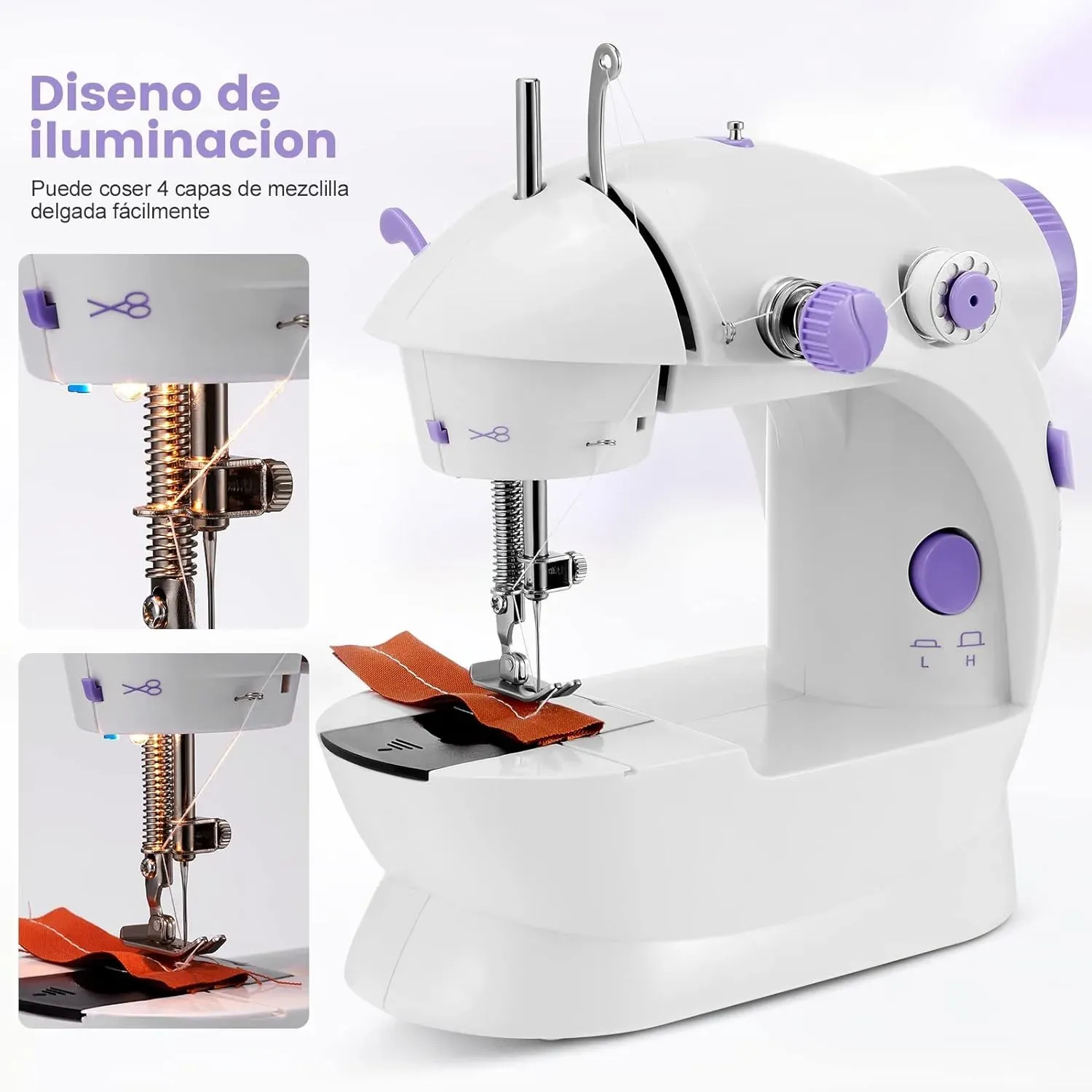 Mini Máquina de Coser Portátil Electrica Multifuncional