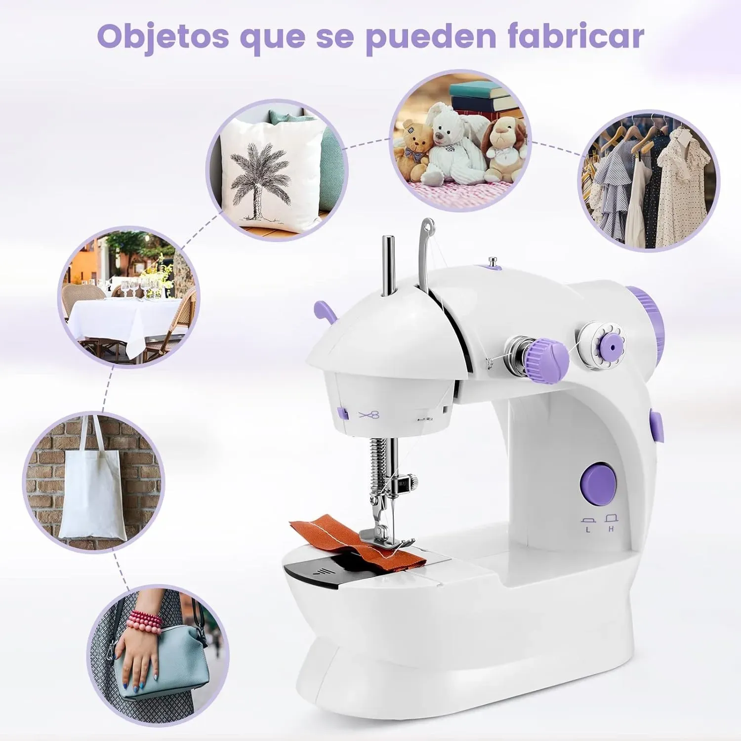 Mini Máquina de Coser Portátil Electrica Multifuncional