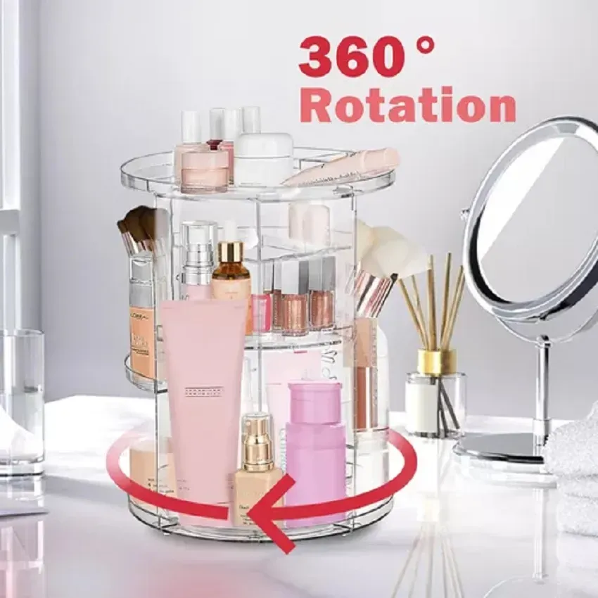 Percol 360 Organizador De Maquillaje Acrílico 4 Bandejas