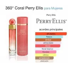 Perfume 360° Coral Perry Ellis Para Mujeres