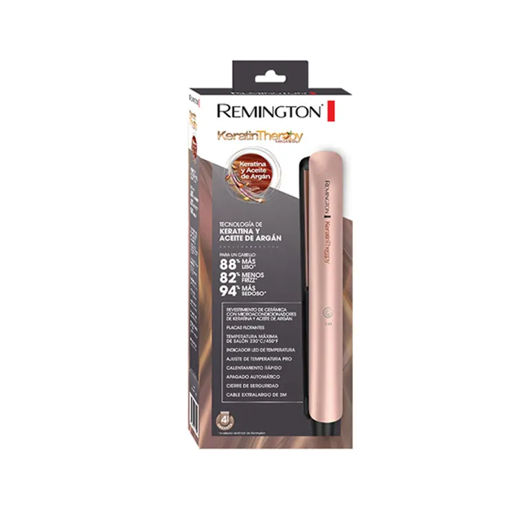 Plancha De Cabello En Ceramica Remington Keratina Y Argan Original