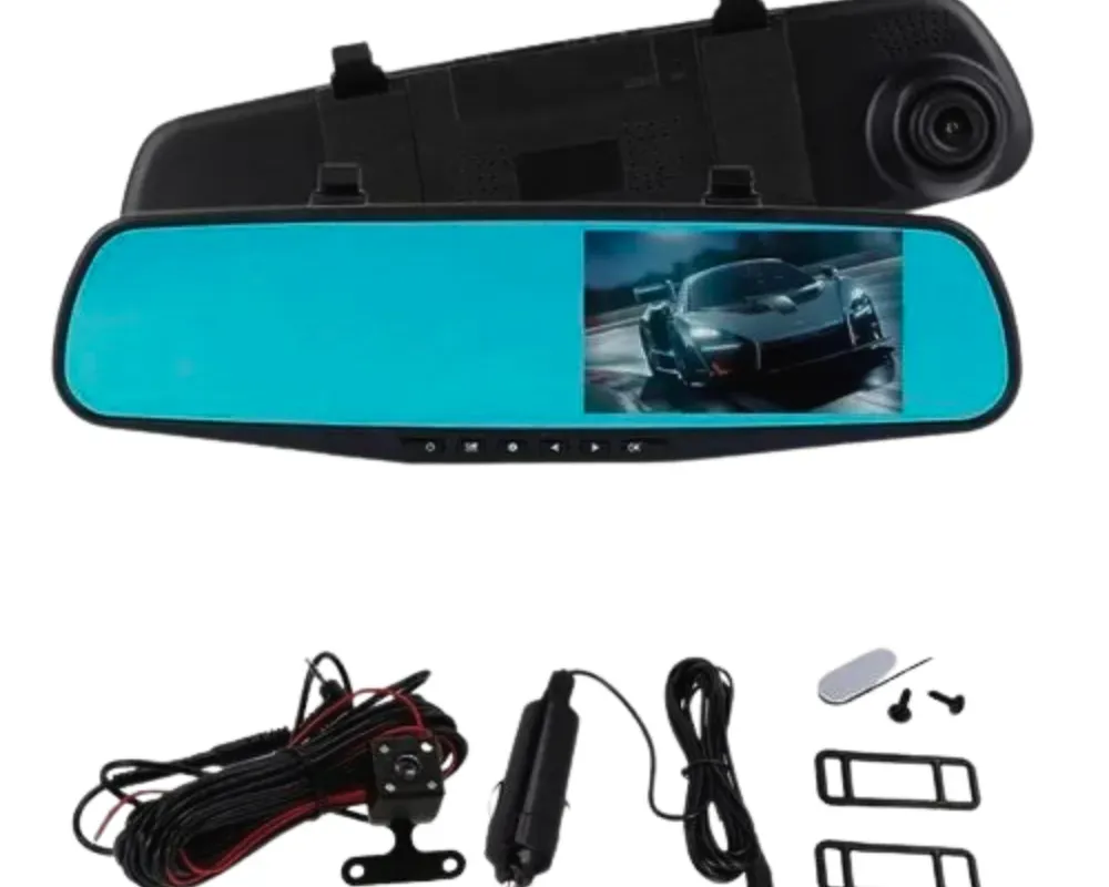 Espejo Retrovisor Camara Dvr Hd Delantera Y Trasera 1080