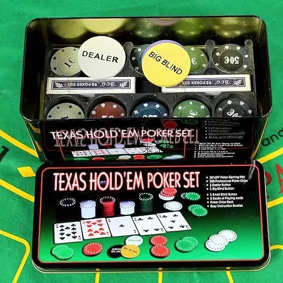 Set Poker Juego De Mesa 120 Fichas + Naipes