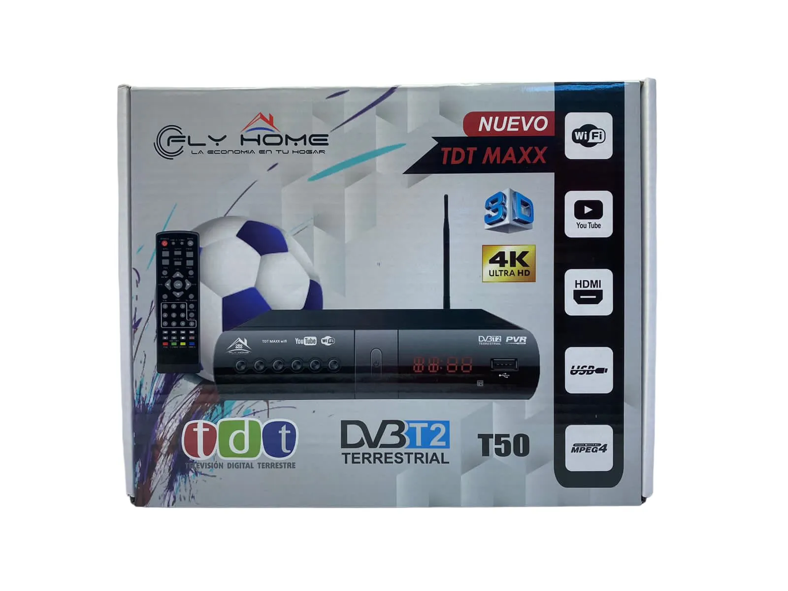 Decodificador Tdt T50 Dvbt2 con Wifi