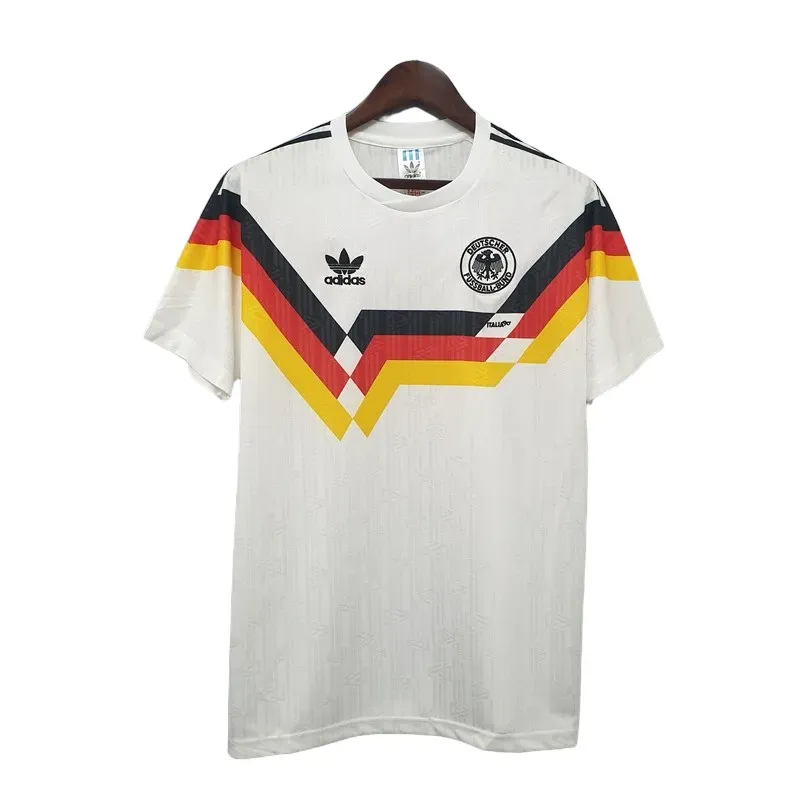 Uniforme Camisa De Fútbol Retro Jersey Alemania 1990 Local 