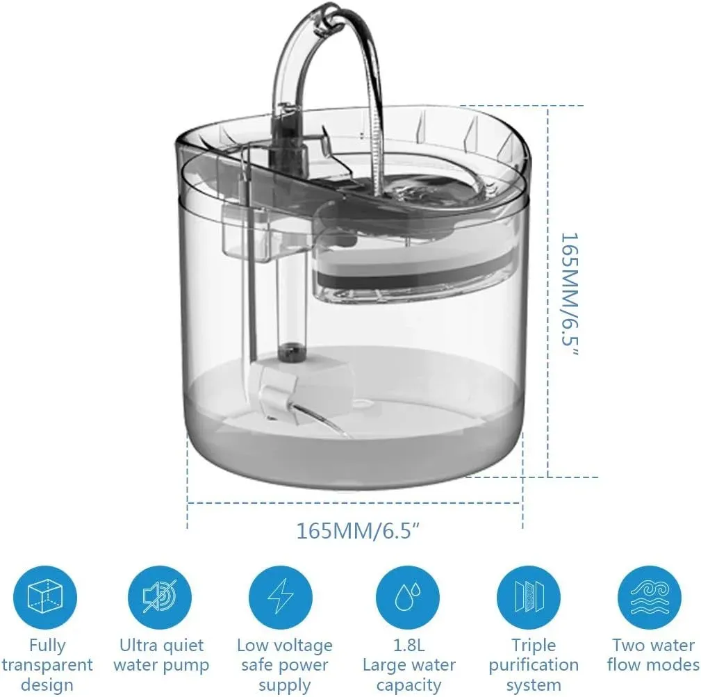 Dispensador Automático Fuente De Agua Para Mascotas