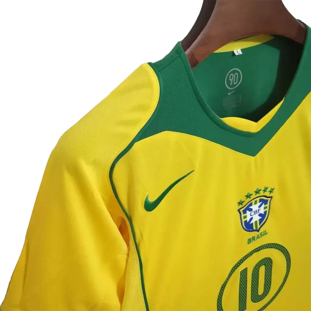 Camiseta Brasil Edición Especial 2004 Amarilla