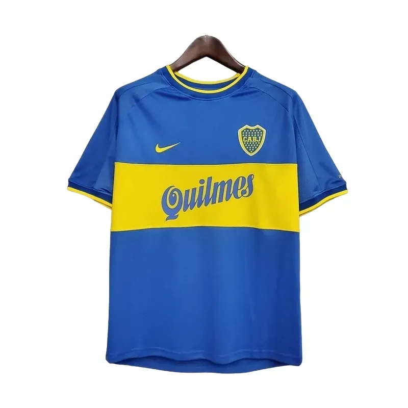 Uniforme Camiseta De Fútbol Retro De Boca Juniors 2000