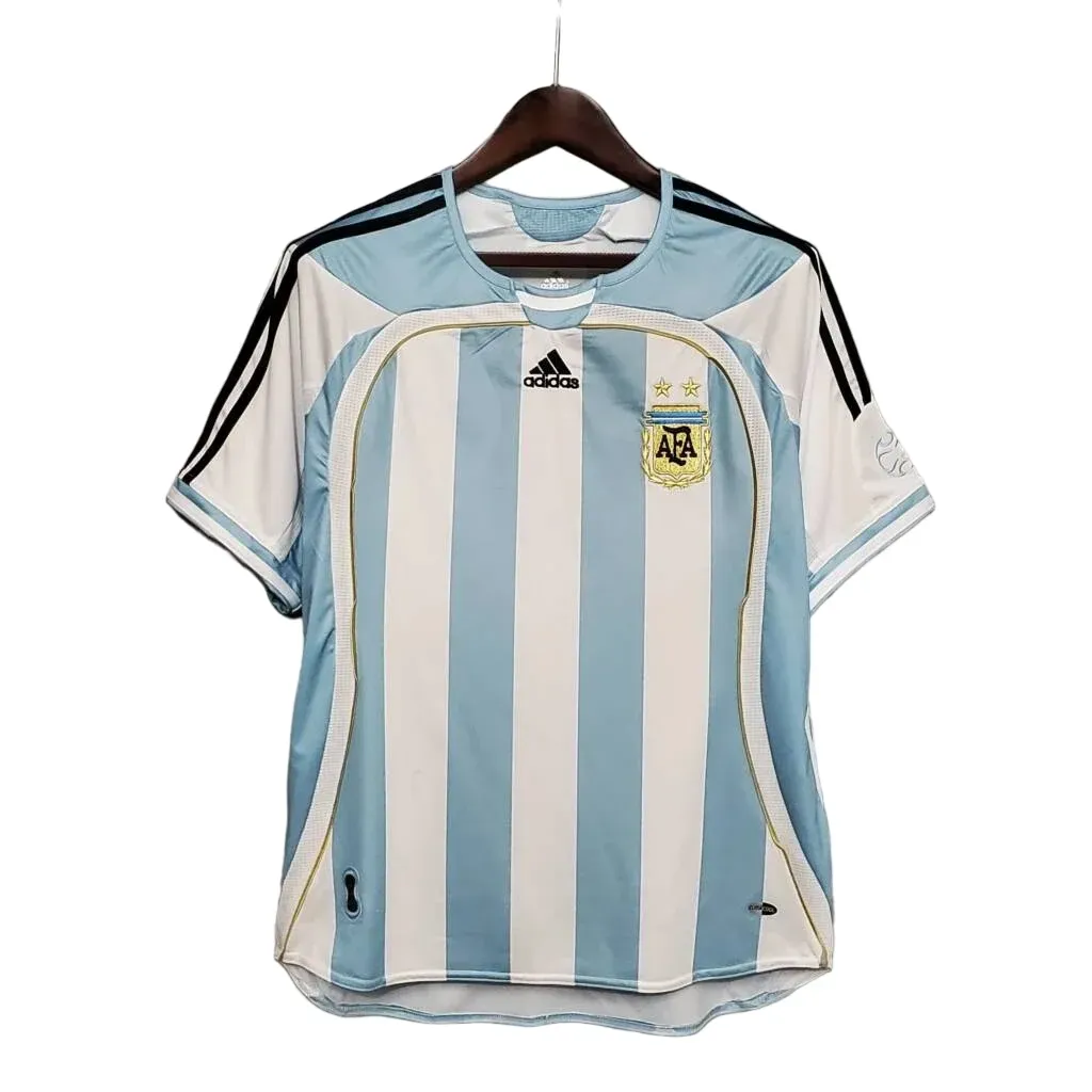 Camiseta De Fútbol Argentina Home Retro 2006 