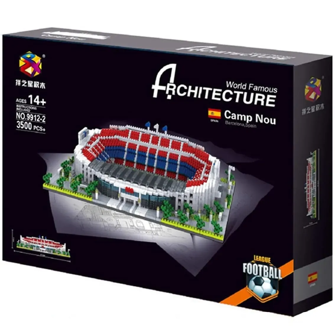 Lego 3500 Bloques Camp Nou Estadio Fútbol Barcelona Fc