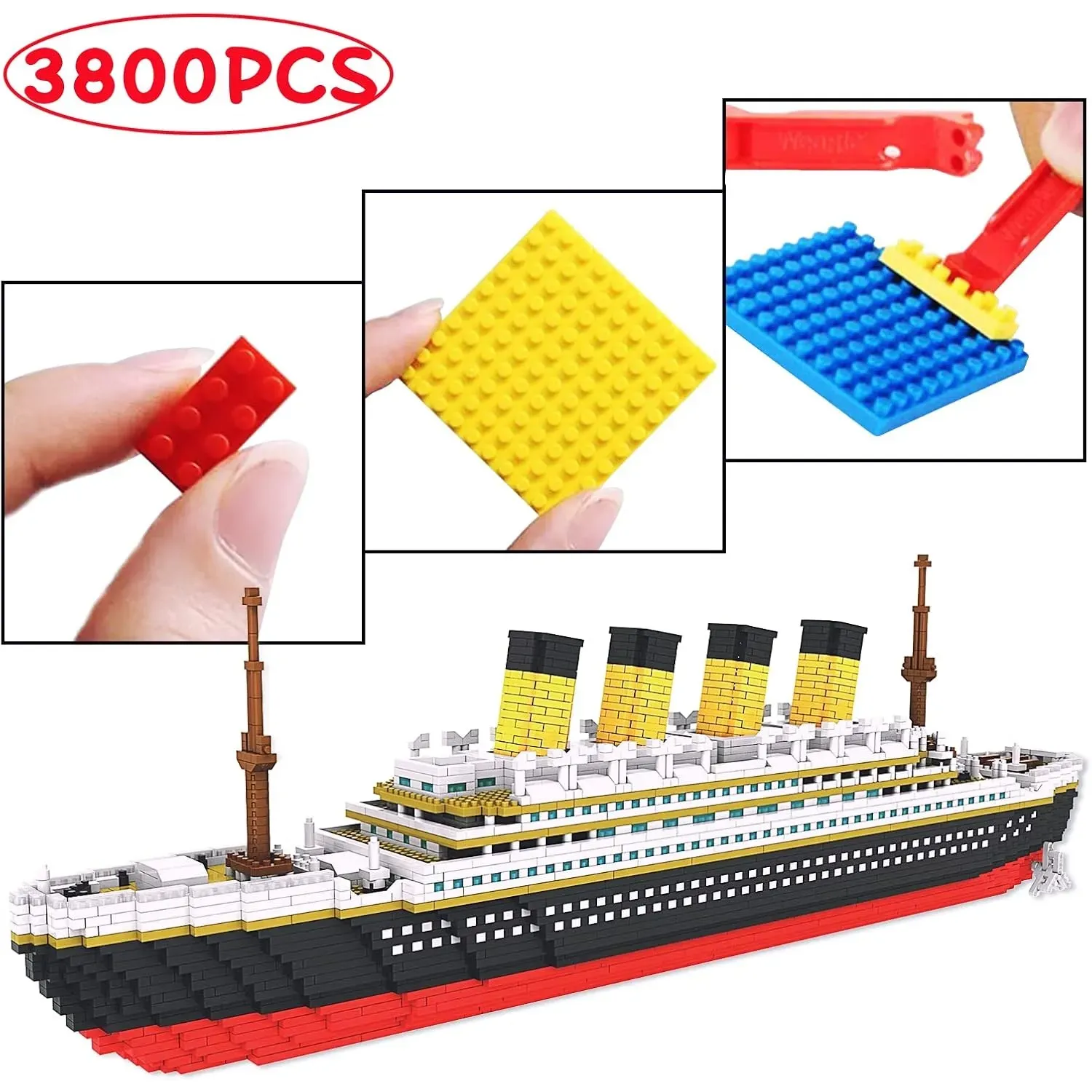 Lego Titanic Bloque De Construcción Modelo De Barco 3800 Piezas