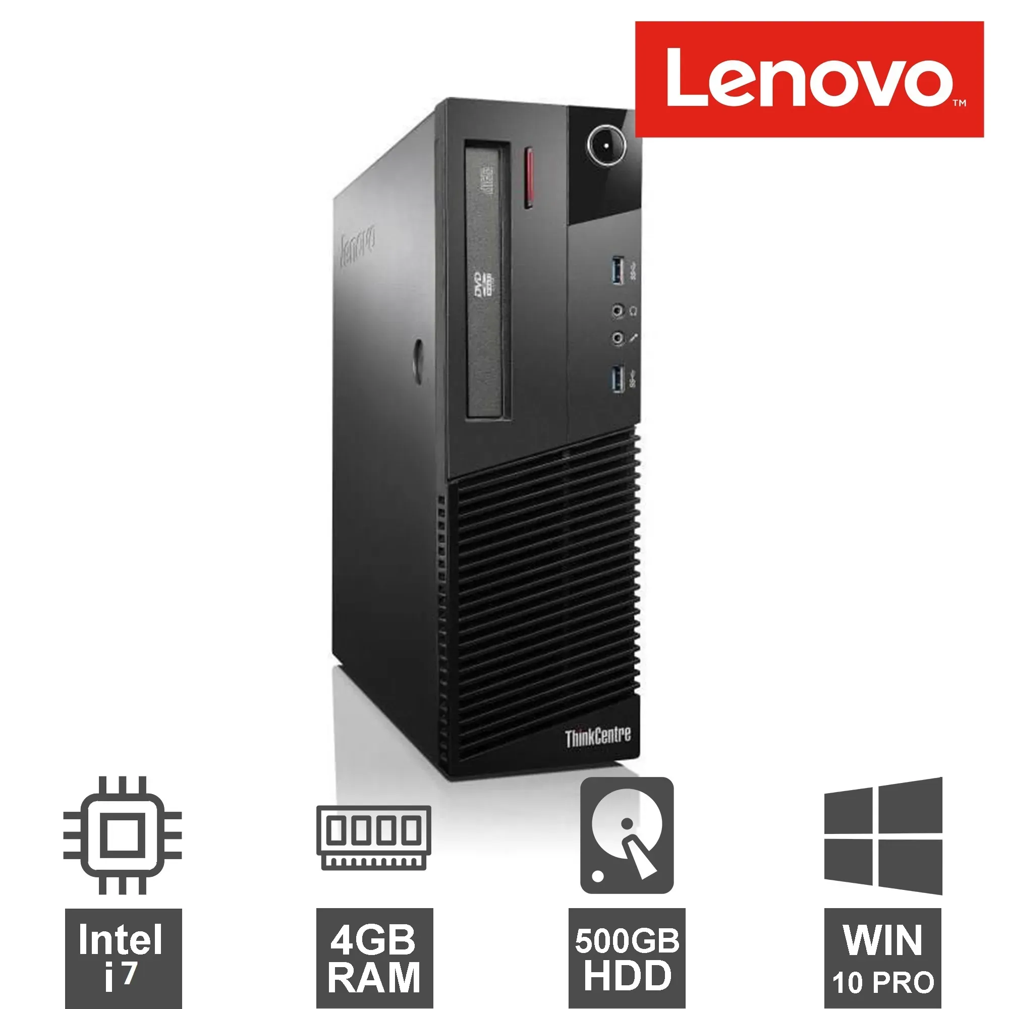 Computador Escritorio Lenovo ThinkCentre M73 Intel Core I7  8Gb Ram 500 Gb