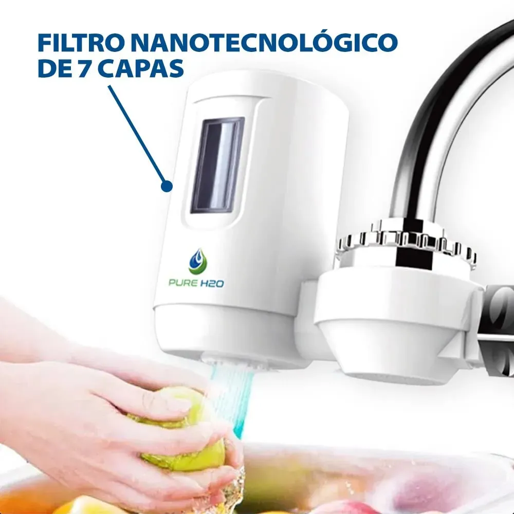 Filtro Purificador de Agua Nanotecnología Agua Pura Instantáneo 