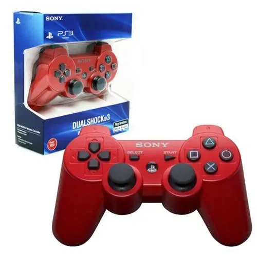 Control Ps3 Inalámbrico Sony PlayStation Dualshock 3 Rojo