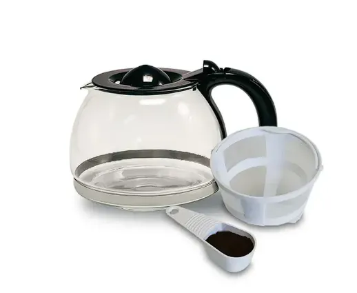 Cafetera Home Elements 6 Tazas Color Negro