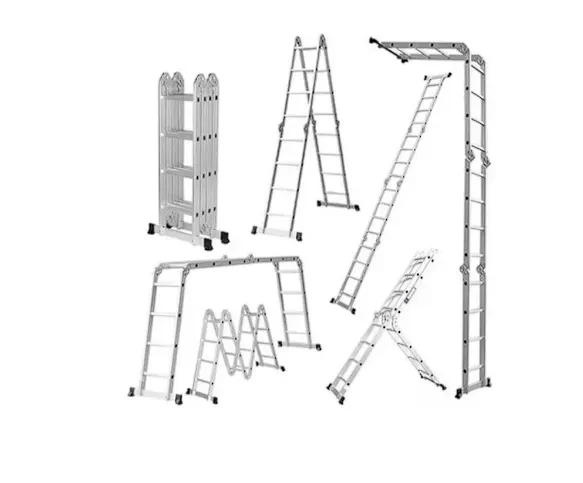 Escalera Multiusos Plegable en Aluminio 12 Pasos